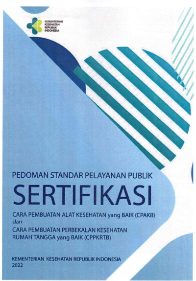Pedoman Standar Pelayanan Publik Sertifikasi Cara Pembuatan Alat ...