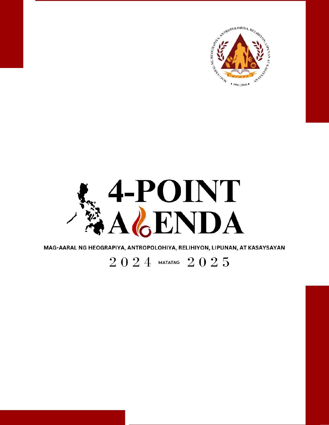 4-Point Agenda | PDF to Flipbook