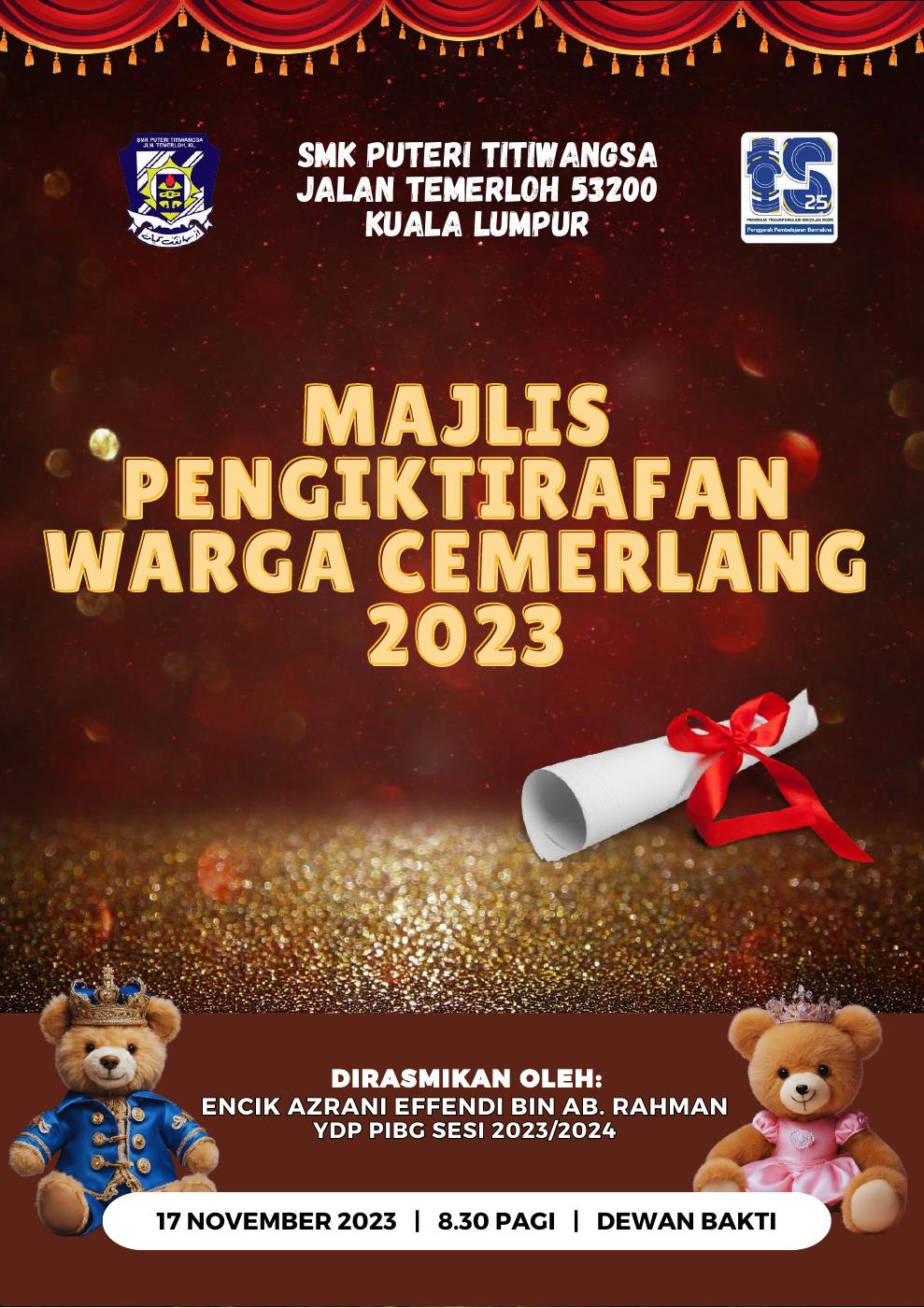 MAJLIS PENGIKTIRAFAN WARGA CEMERLANG 2023 | PDF To Flipbook