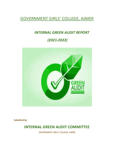 Green Audit Report Format