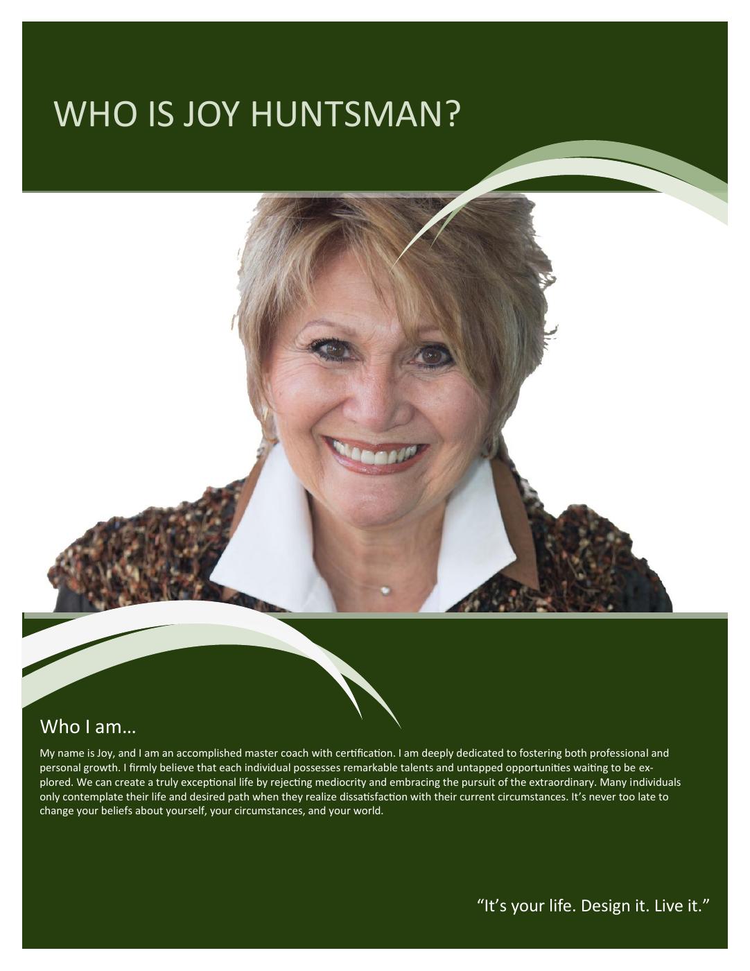 WHO IS JOY HUNTSMAN | PDF To Flipbook