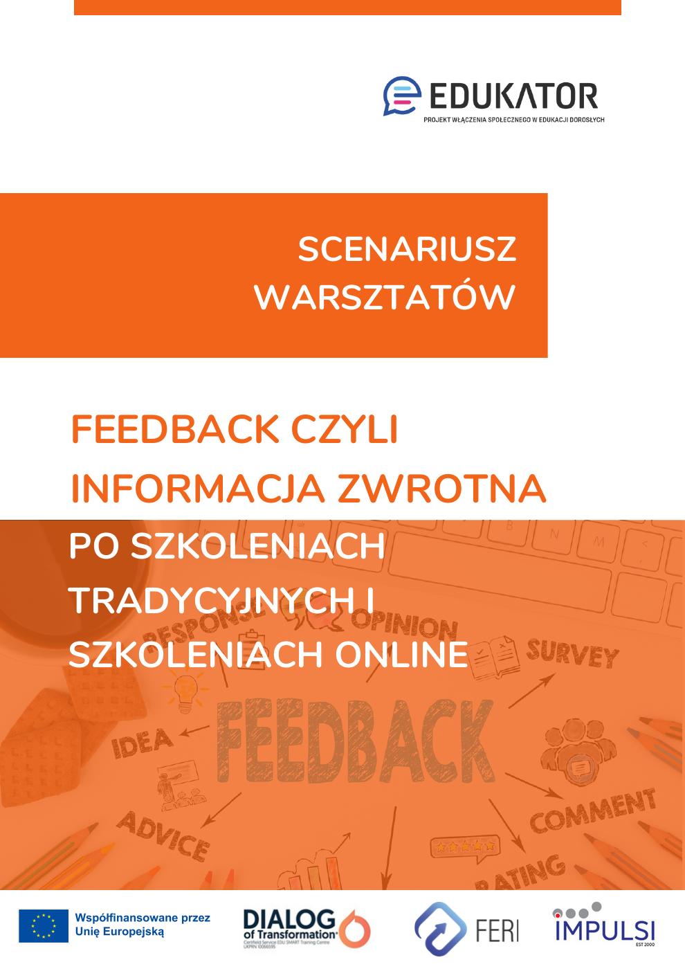 SCENARIUSZ: FEEDBACK CZYLI INFORMACJA ZWROTNA PO SZKOLENIACH ...