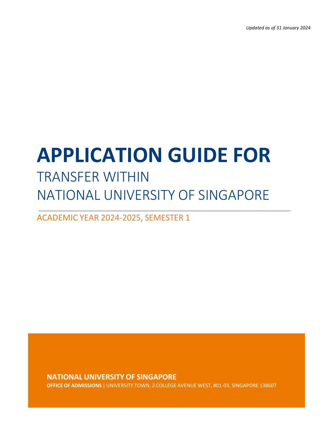 Transfer Within NUS Application Guide PDF to Flipbook