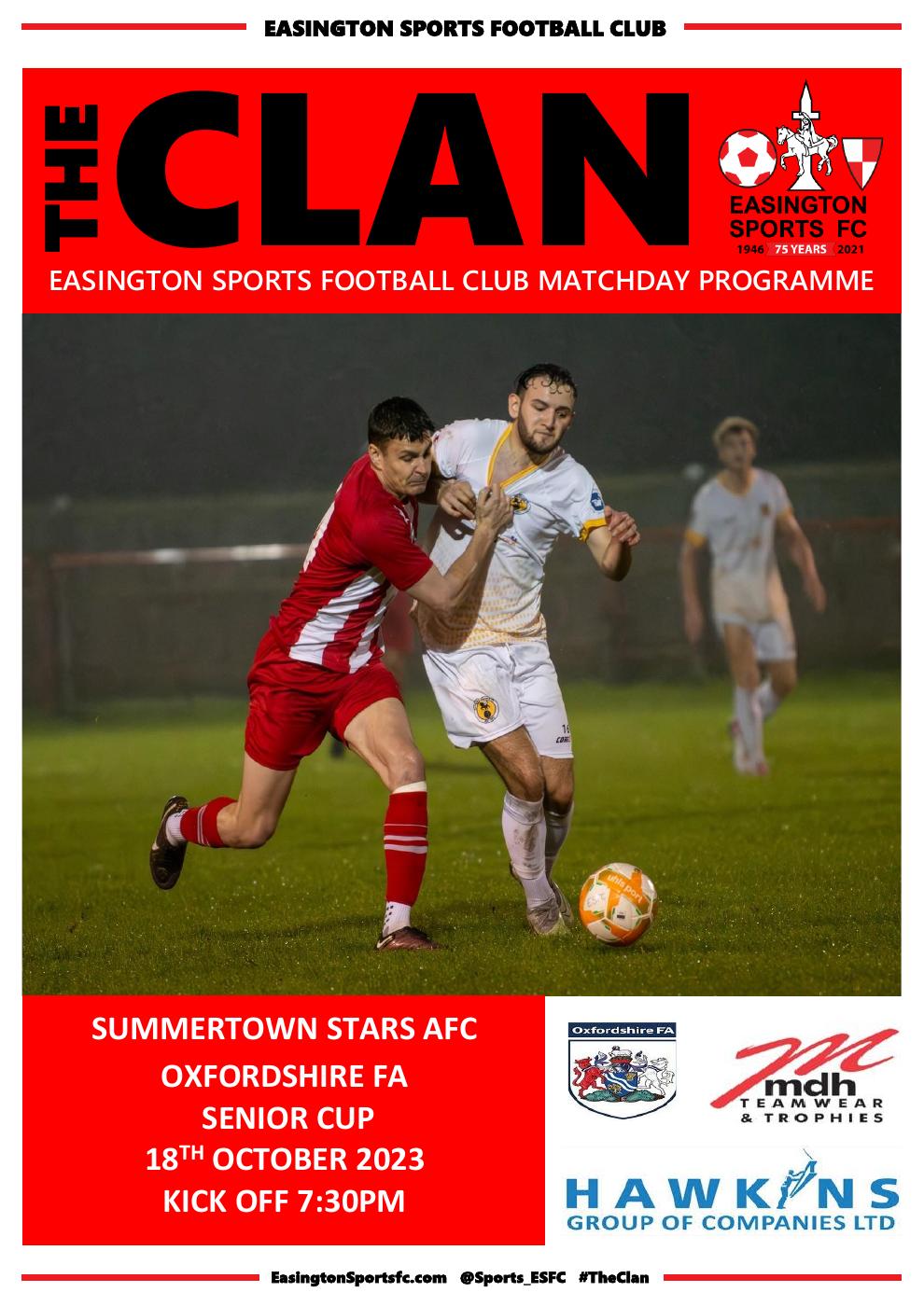 Easington Sports FC v Summertown Stars AFC | PDF to Flipbook