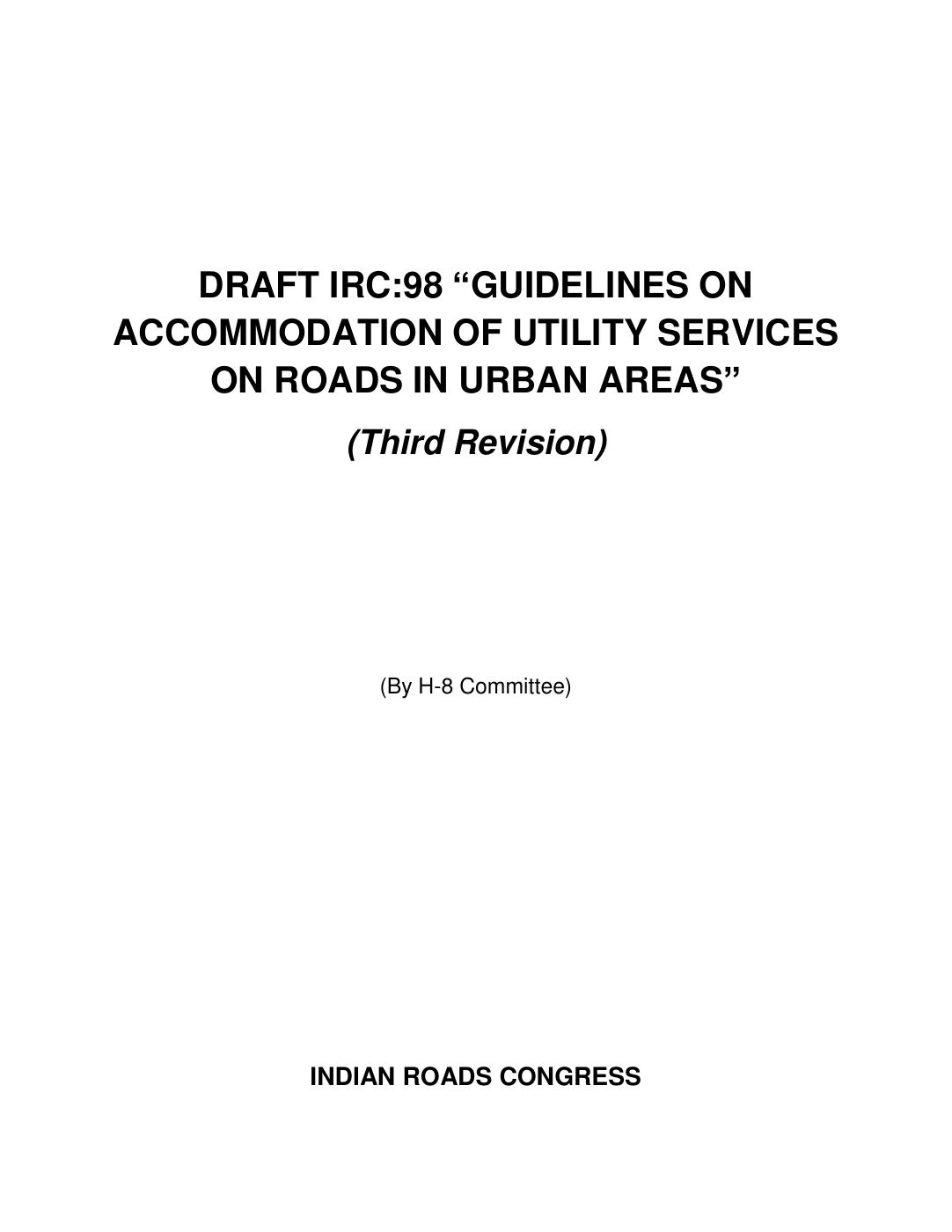 draft-irc-98-guidelines-on-accommodation-of-utility-services-on-roads