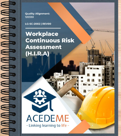 Online - Workplace Continuous Risk Assessment (HIRA)