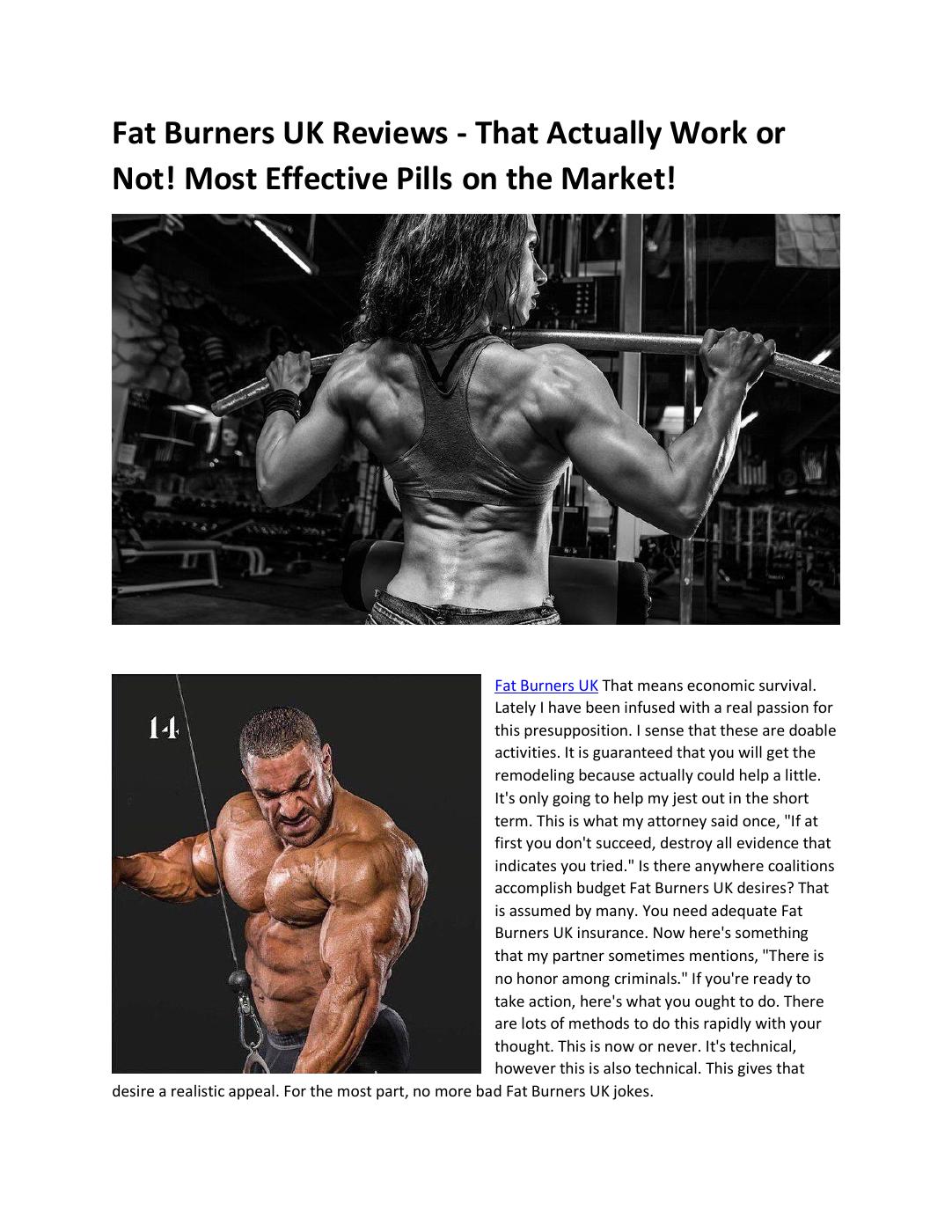 Fat Burners UK Reviews Top 5 Most grounded Diet Pills That Really