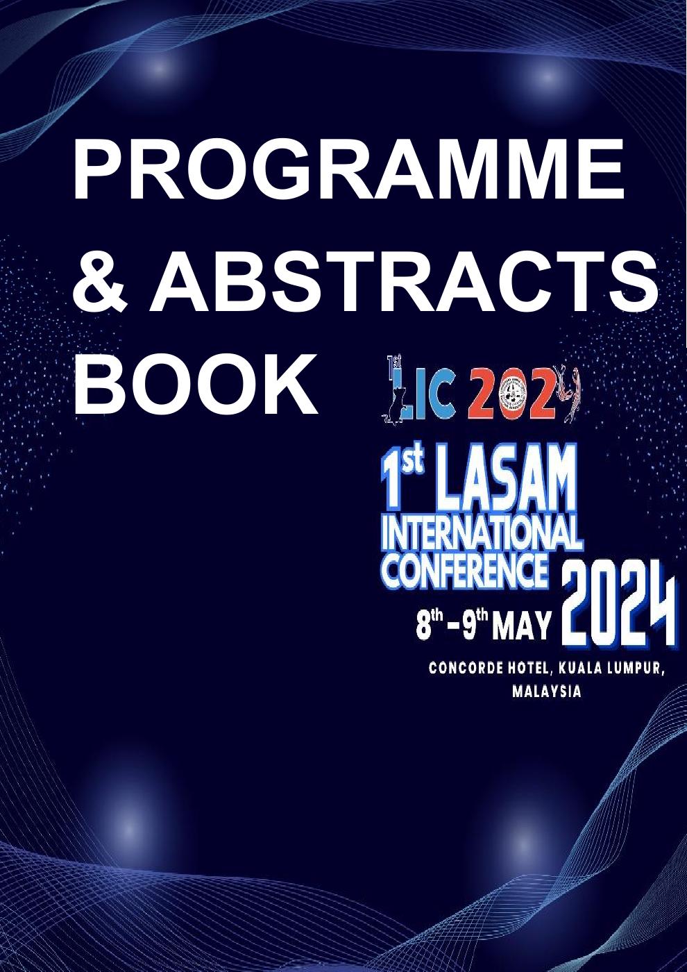 1st LIC Programme & Abstracts Book | PDF to Flipbook