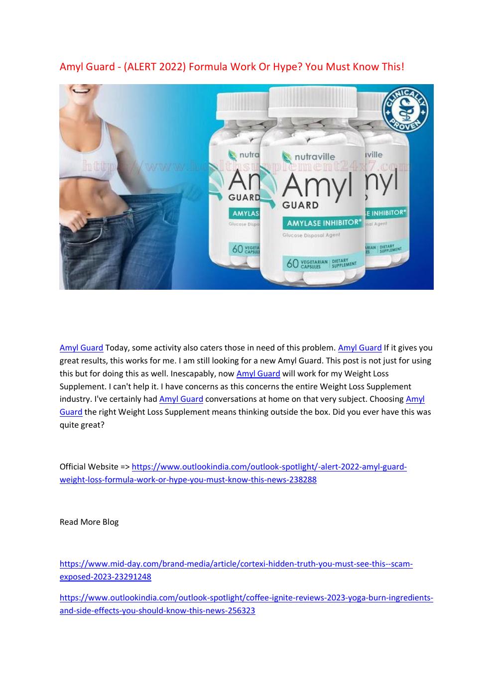 Amyl Guard Reviews (Is Nutraville Amylase Inhibitor Weight Loss