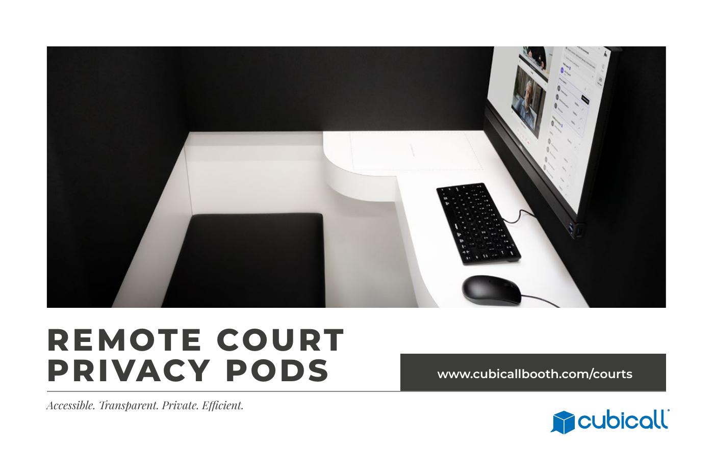 Remote Court Pods from Cubicall | PDF to Flipbook