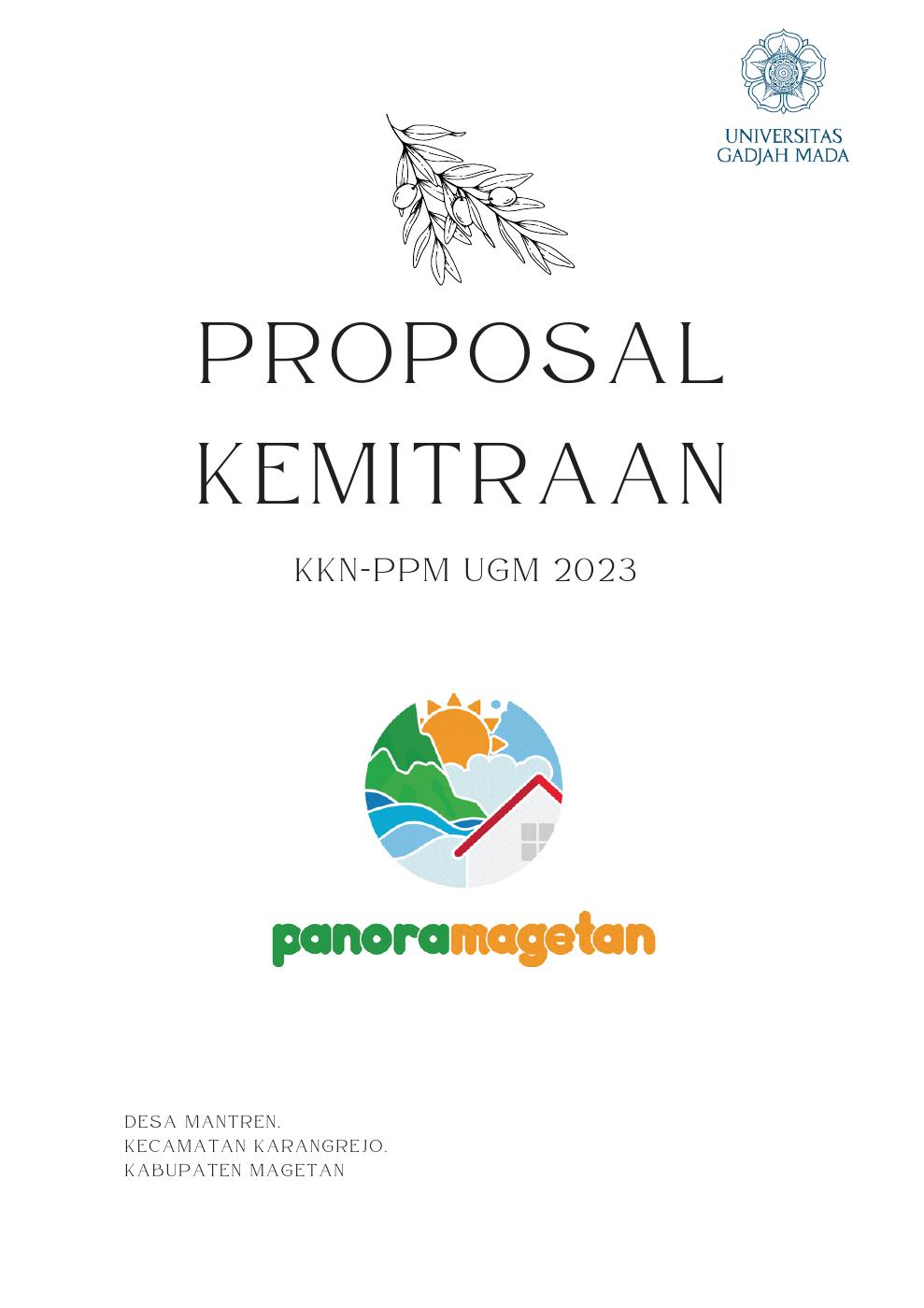 Proposal Kemitraan Panoramagetan KKN-PPM UGM 2023 | PDF to Flipbook