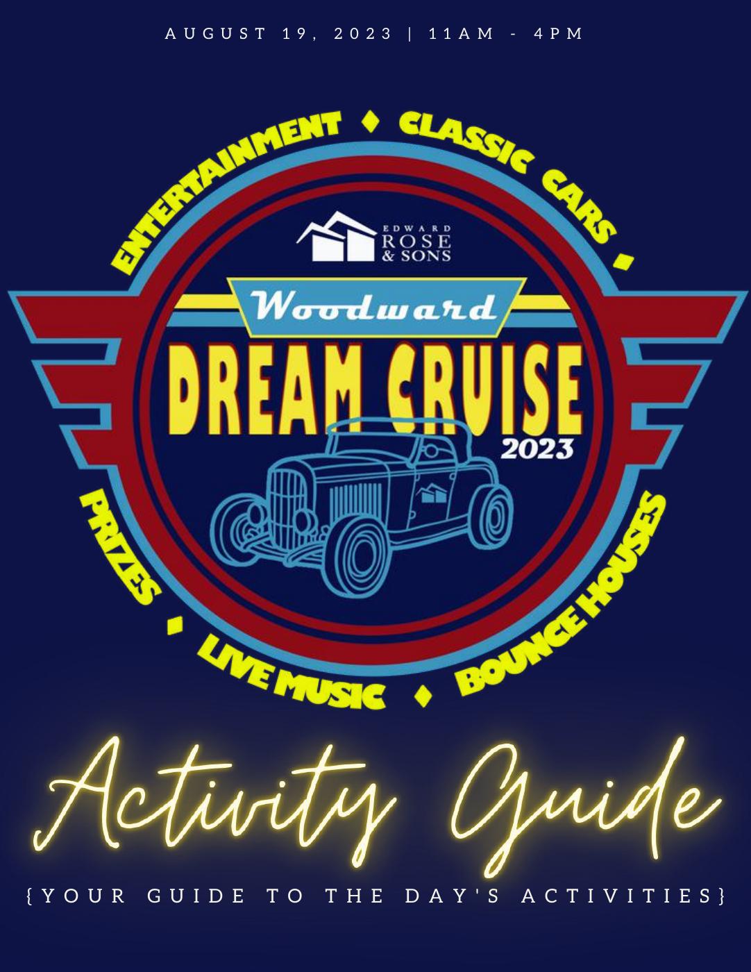 2023 ERS Woodward Dream Cruise Activity Guide PDF to Flipbook
