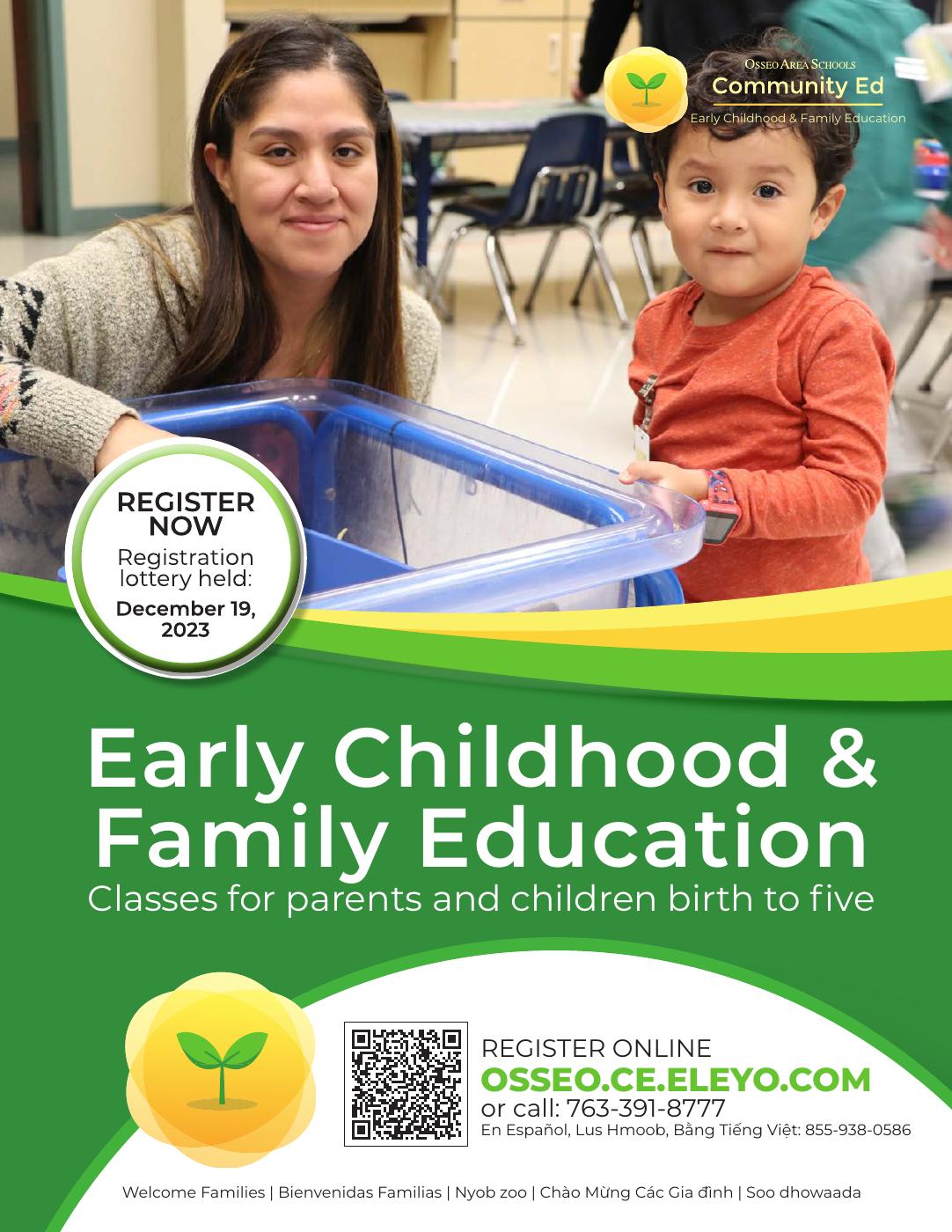 Osseo Area Schools EC&FE Winter/Spring 2024 Classes PDF to Flipbook