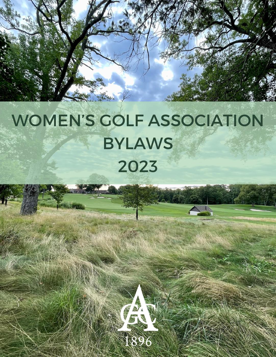 2023 Women's Golf Bylaws