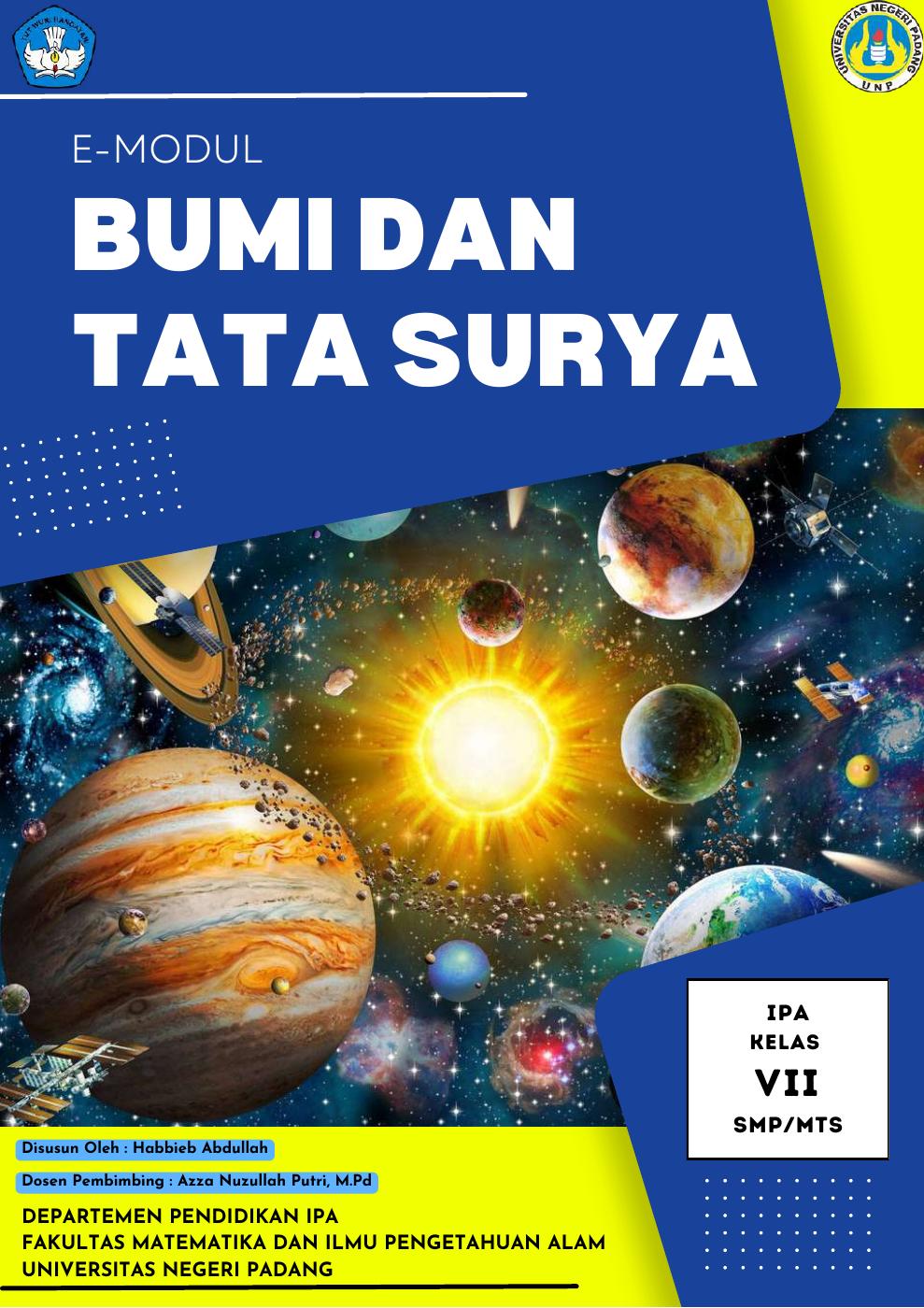 E-MODUL INTERAKTIF BERBASIS PBL BUMI DAN TATA SURYA KELAS VII | PDF To ...