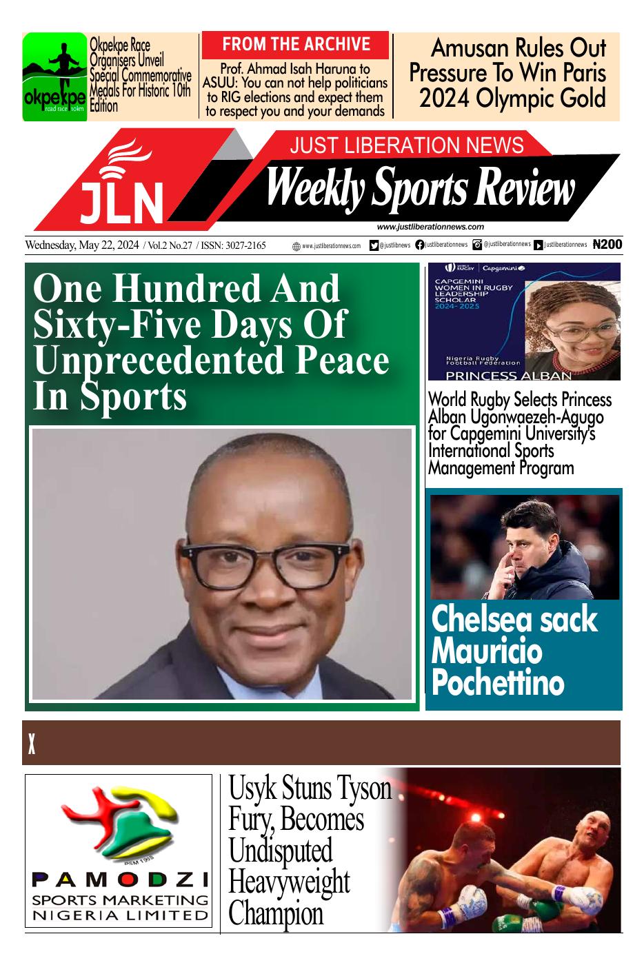 JUST NEWS SPORTS WEEKLY MAY 22, 2024