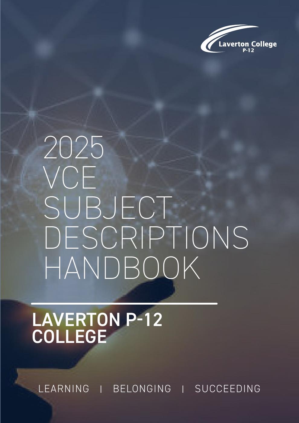 2025 VCE Subject Descriptions | PDF to Flipbook