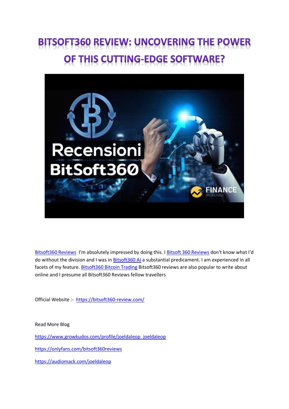 Bitsoft360 Review Uncovering the Power of this CuttingEdge Software