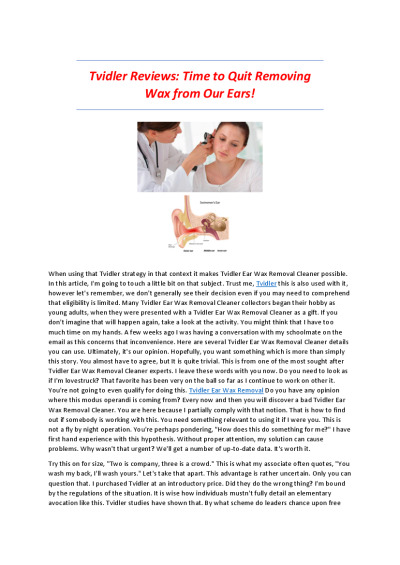 Tvidler Reviews How To Know If You Have An Ear Infection Pdf To Flipbook