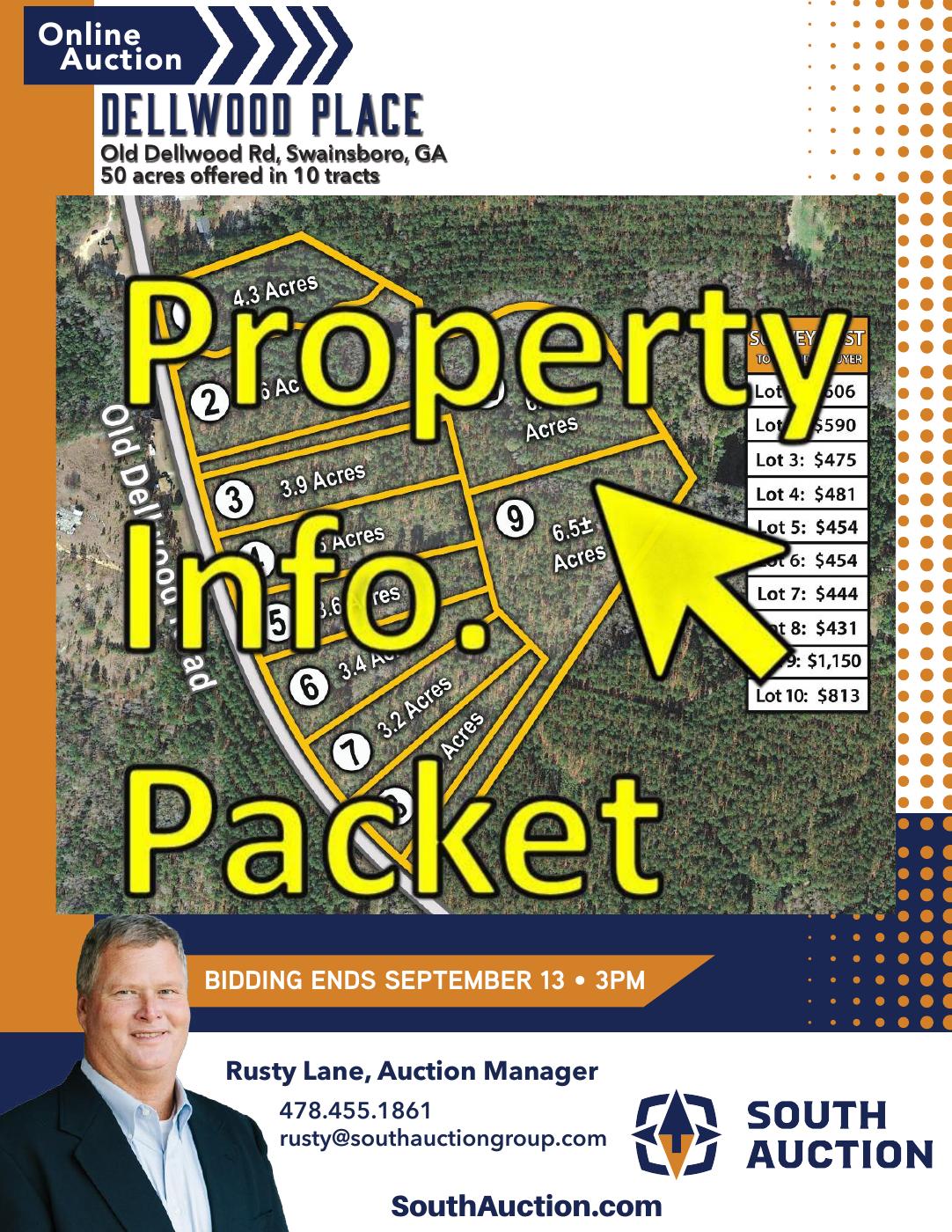 Dellwood Place Bidding Ends, Sept. 13