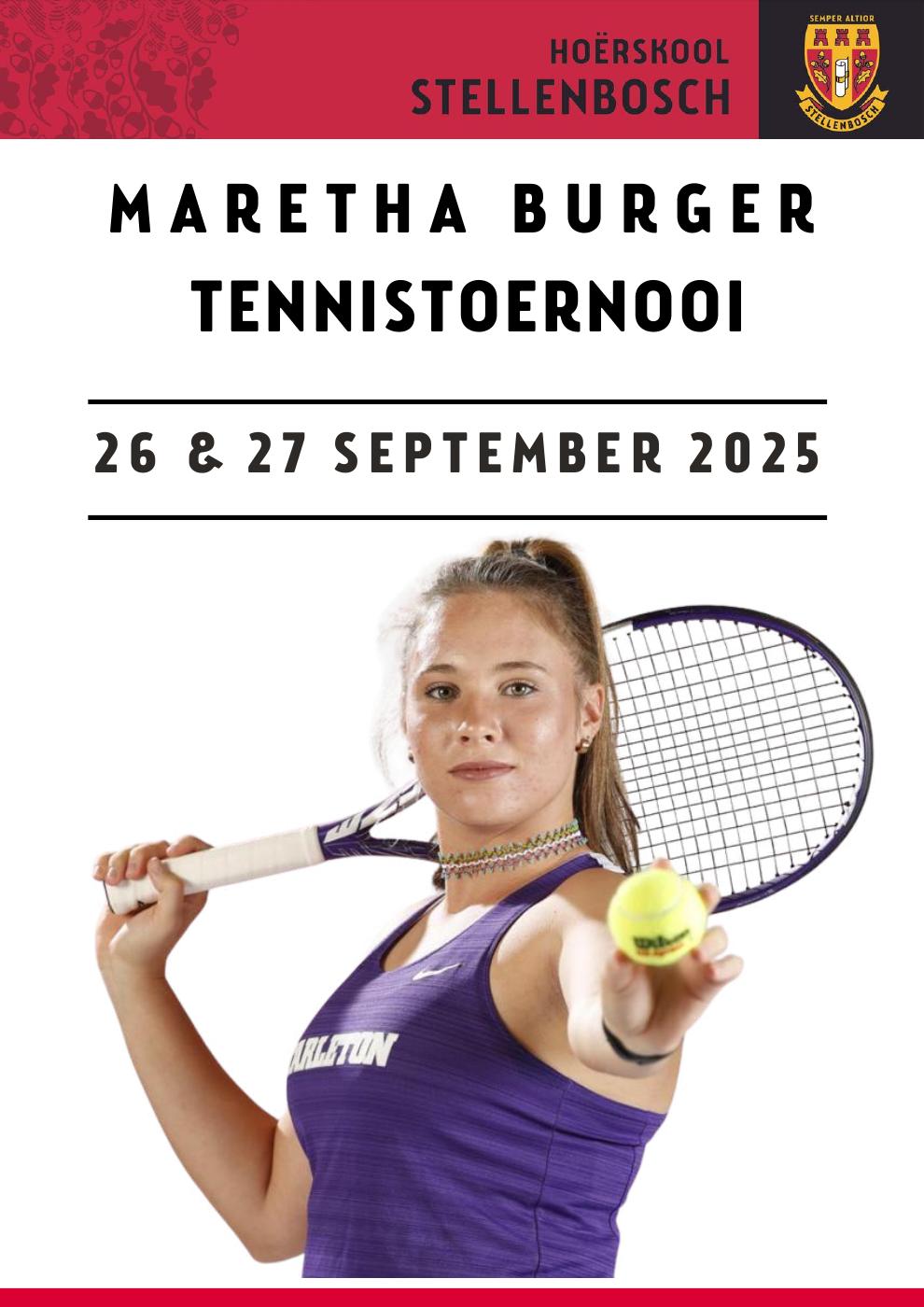 Maretha Burger Tennistoernooi | PDF to Flipbook