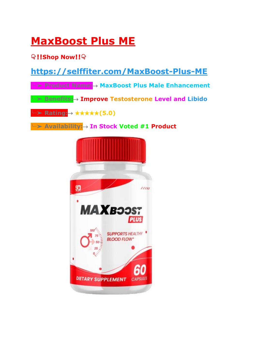 Boost Your Mental Clarity and Energy with MaxBoost Plus ME | PDF to ...