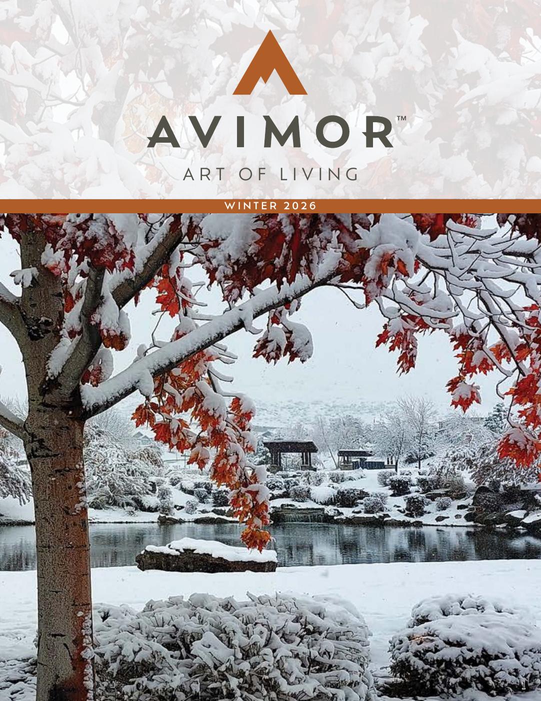 Avimor Art of Living Magazine Winter 2026 | PDF to Flipbook