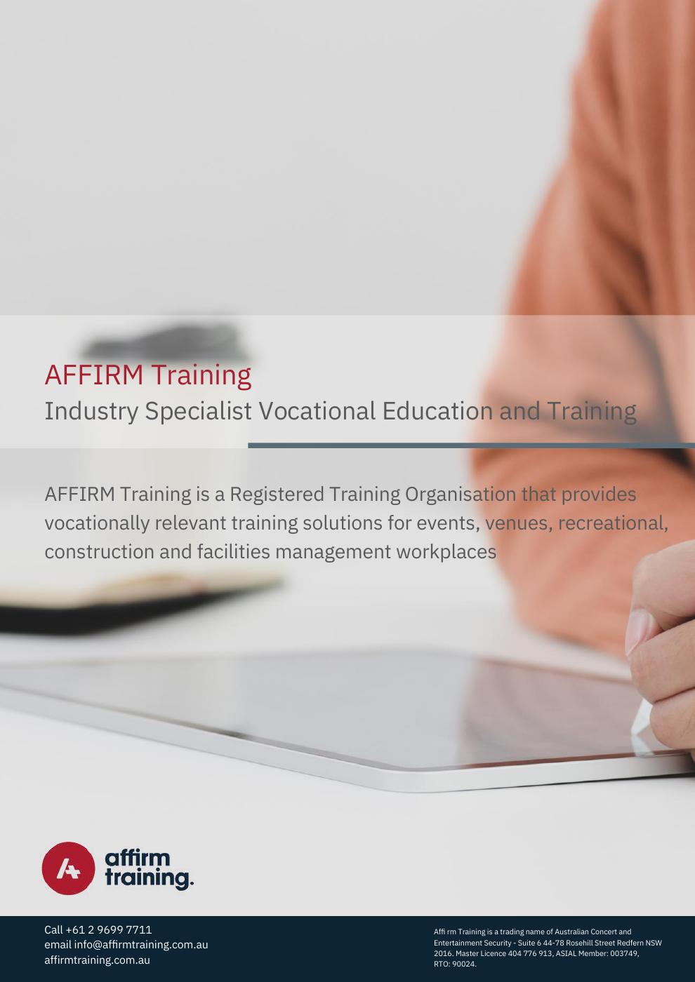 Affirm Training Student Handbook | PDF to Flipbook