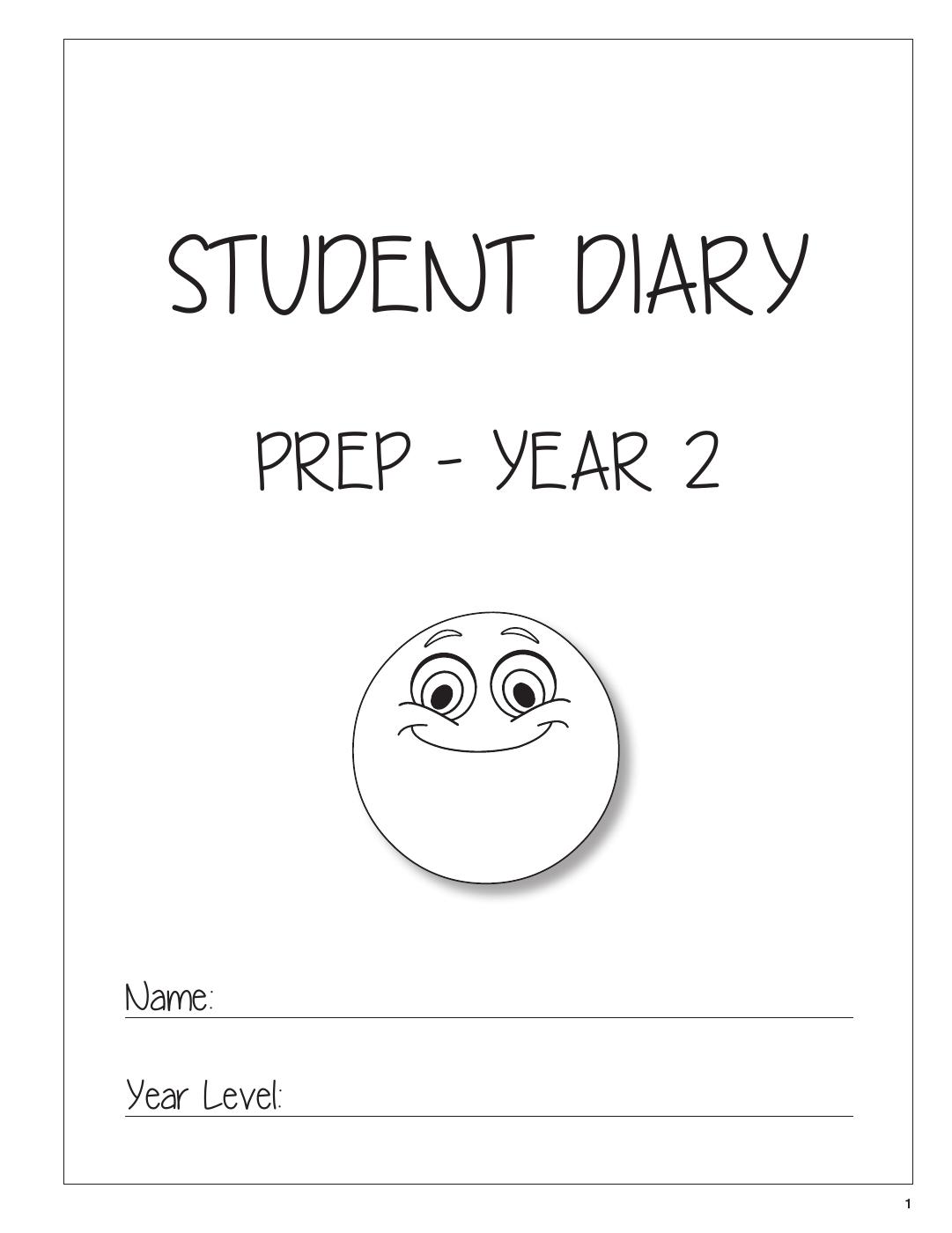 Student Diary Prep - Year 2_E
