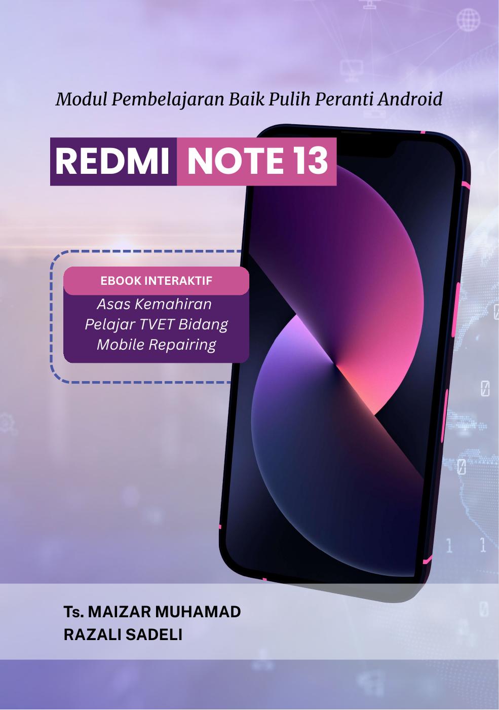 Modul Pembelajaran Baik Pulih Peranti Android: Redmi Note 13 | PDF to ...