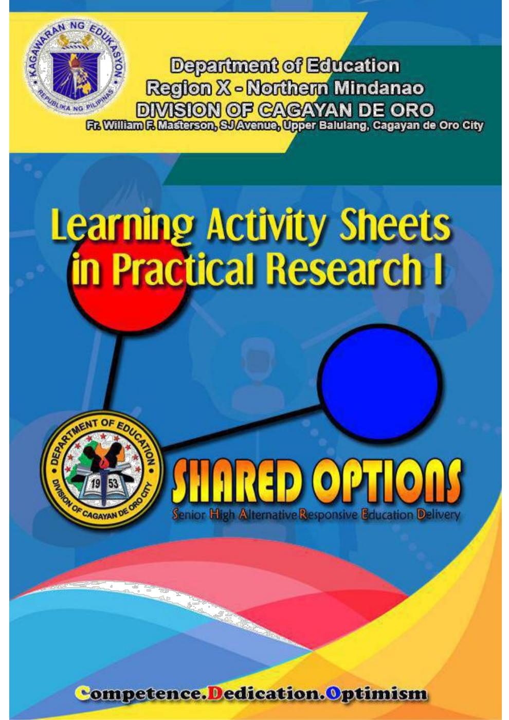 Learning Activity Sheets In Practical Research I