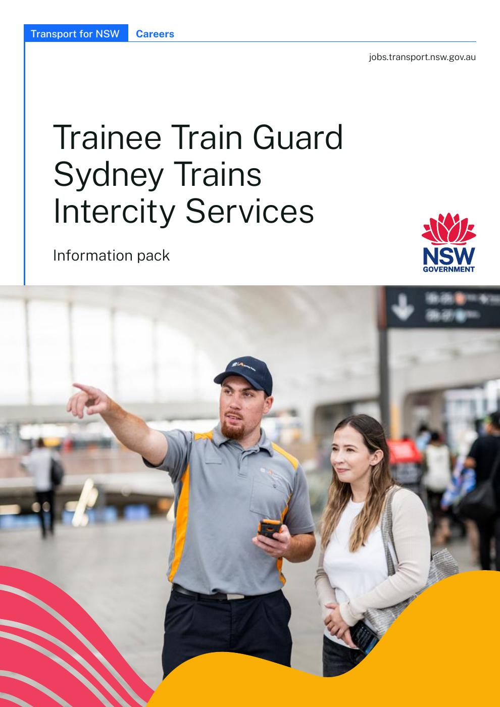 Sydney Trains Intercity Trainee Train Guard