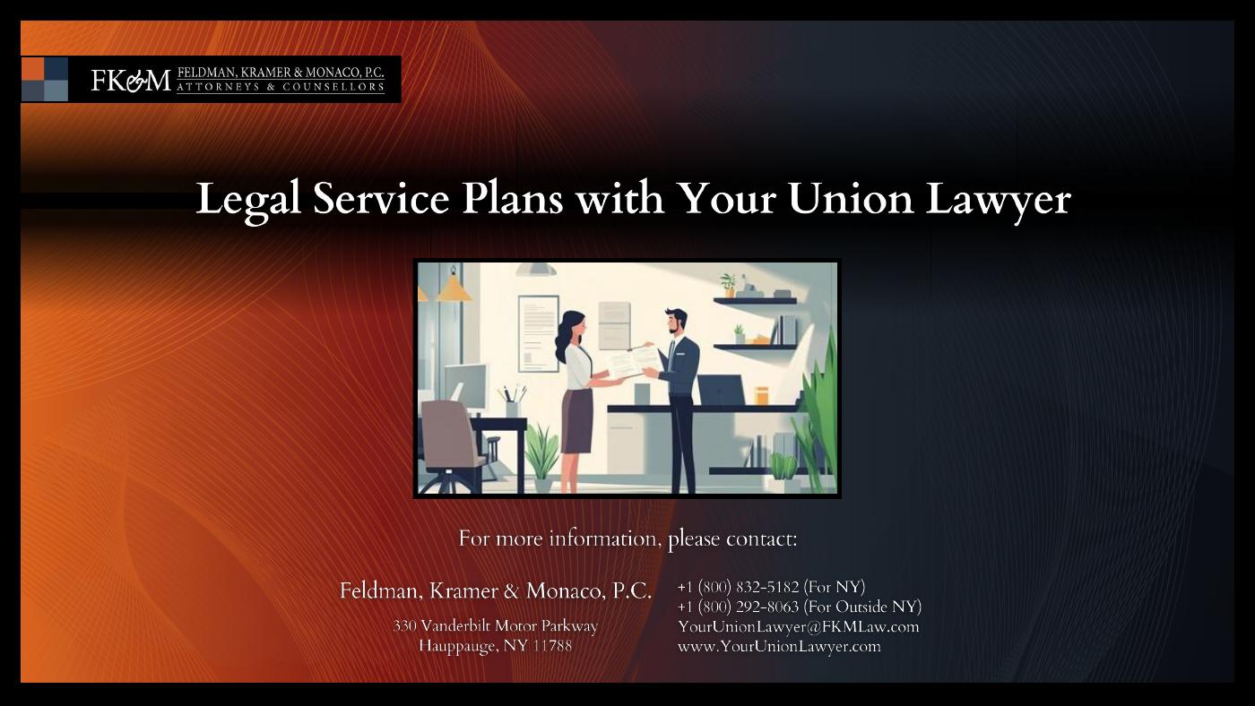 Legal Service Plans with Your Union Lawyer