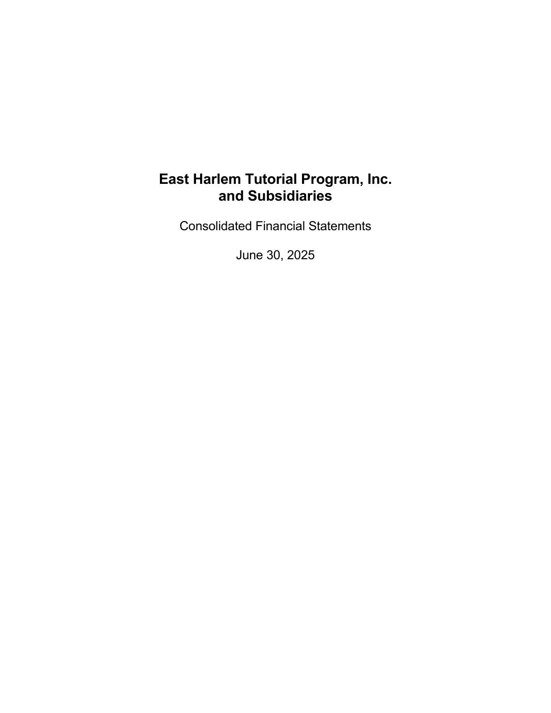 FY24-25 East Harlem Tutorial Program | PDF to Flipbook