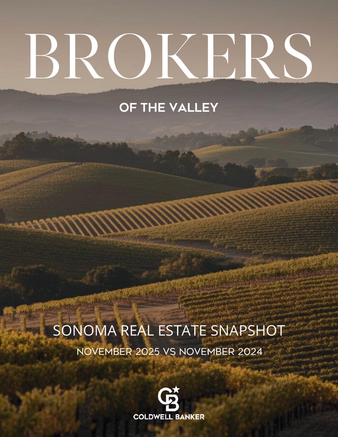 Sonoma Real Estate Snapshot | November 2025