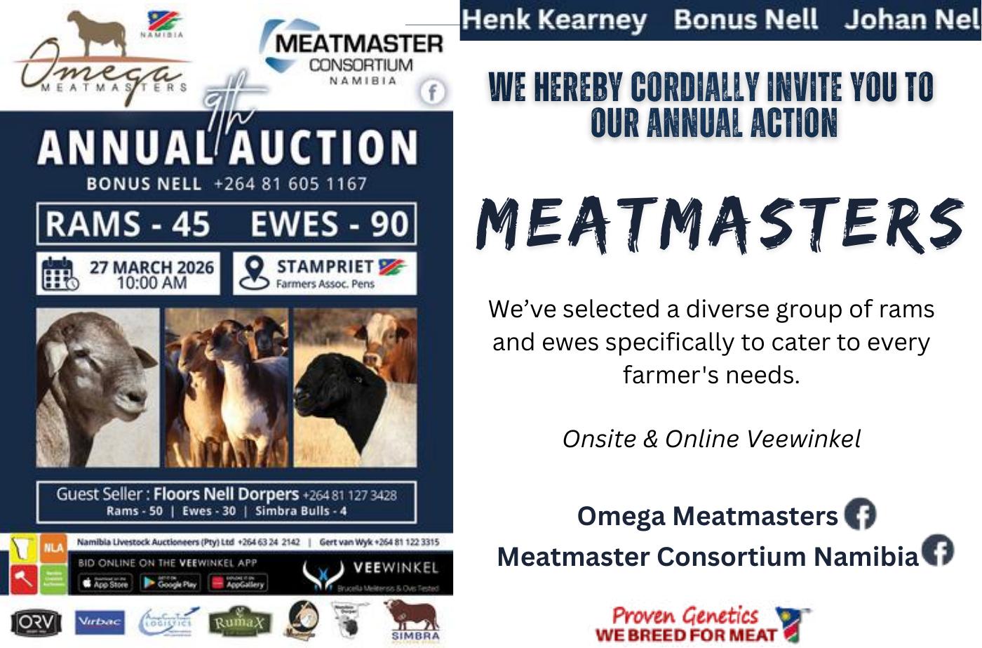 9th Annual Auction - Omega Meatmaster & Meatmaster Consortium Namibia ...