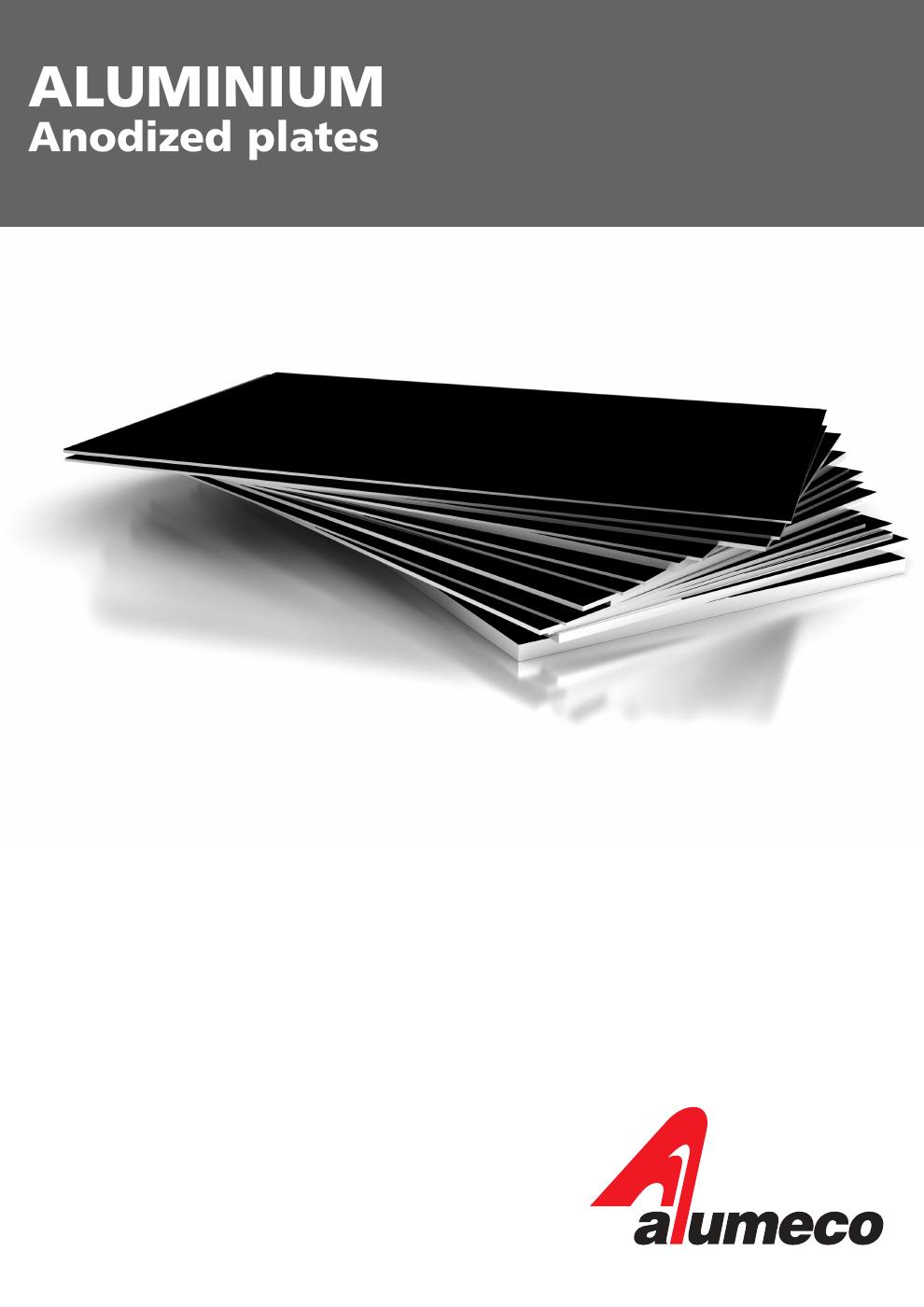 Aluminium anodized plates