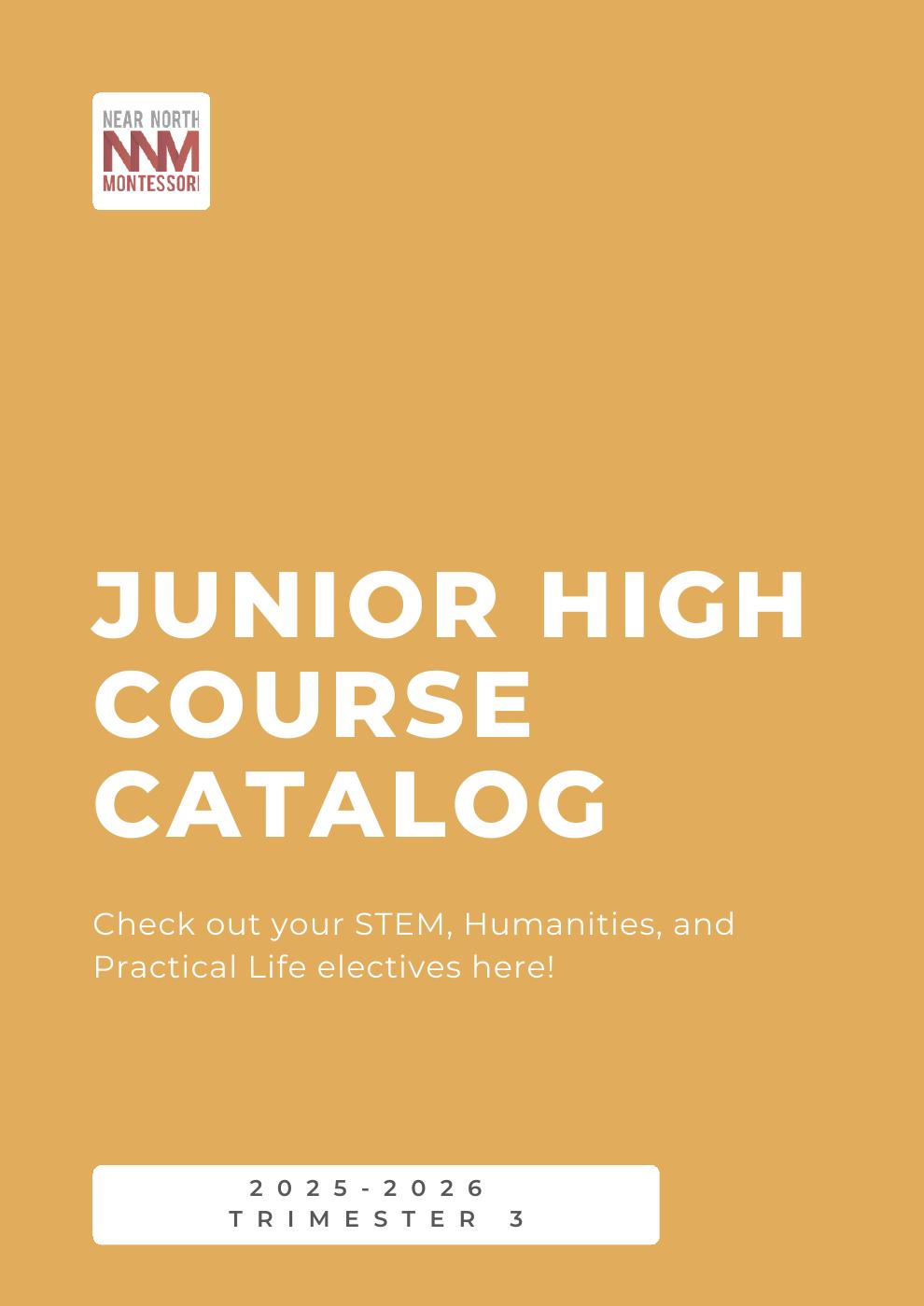 Junior High Course Catalog | PDF to Flipbook