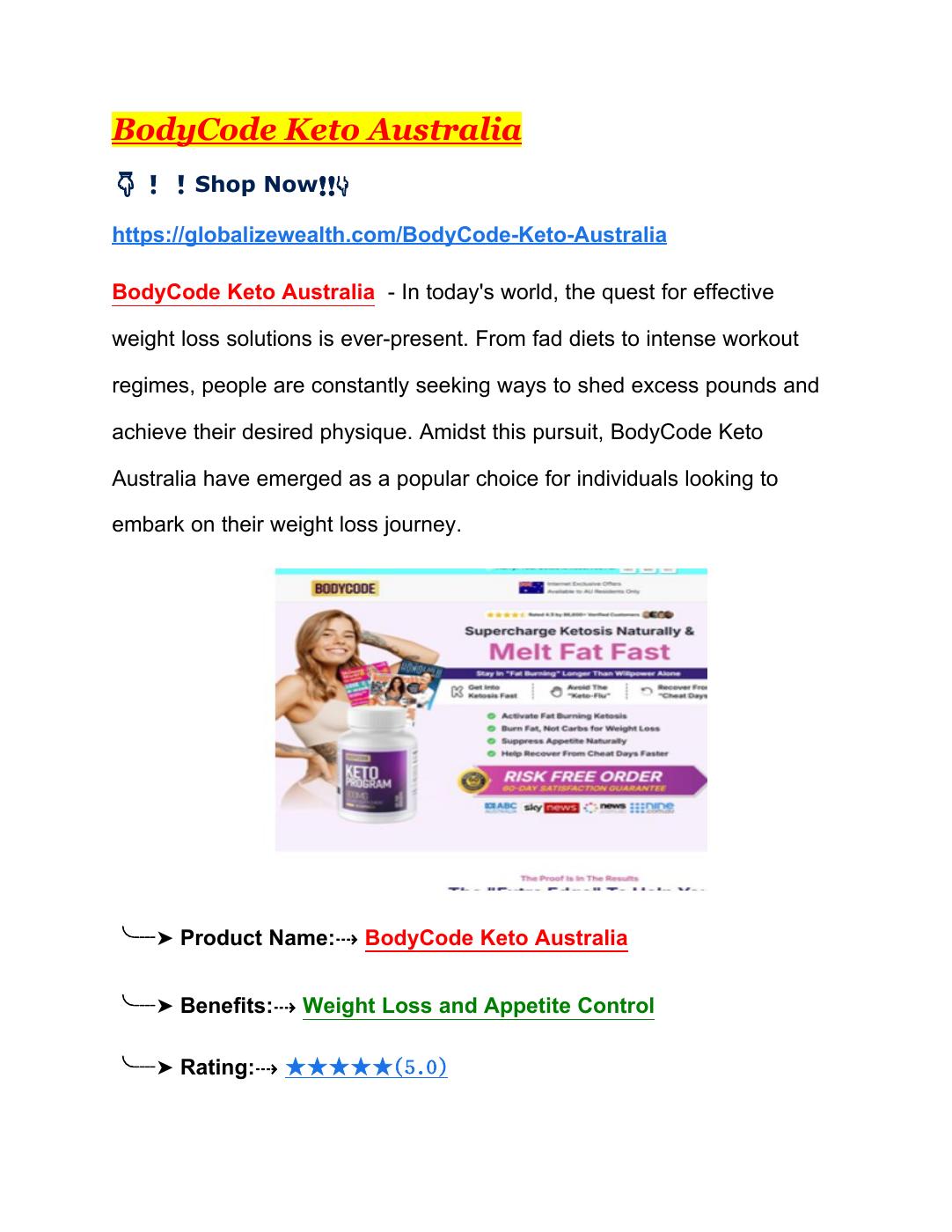 BodyCode Keto Australia | Beware Before Buying! | PDF to Flipbook