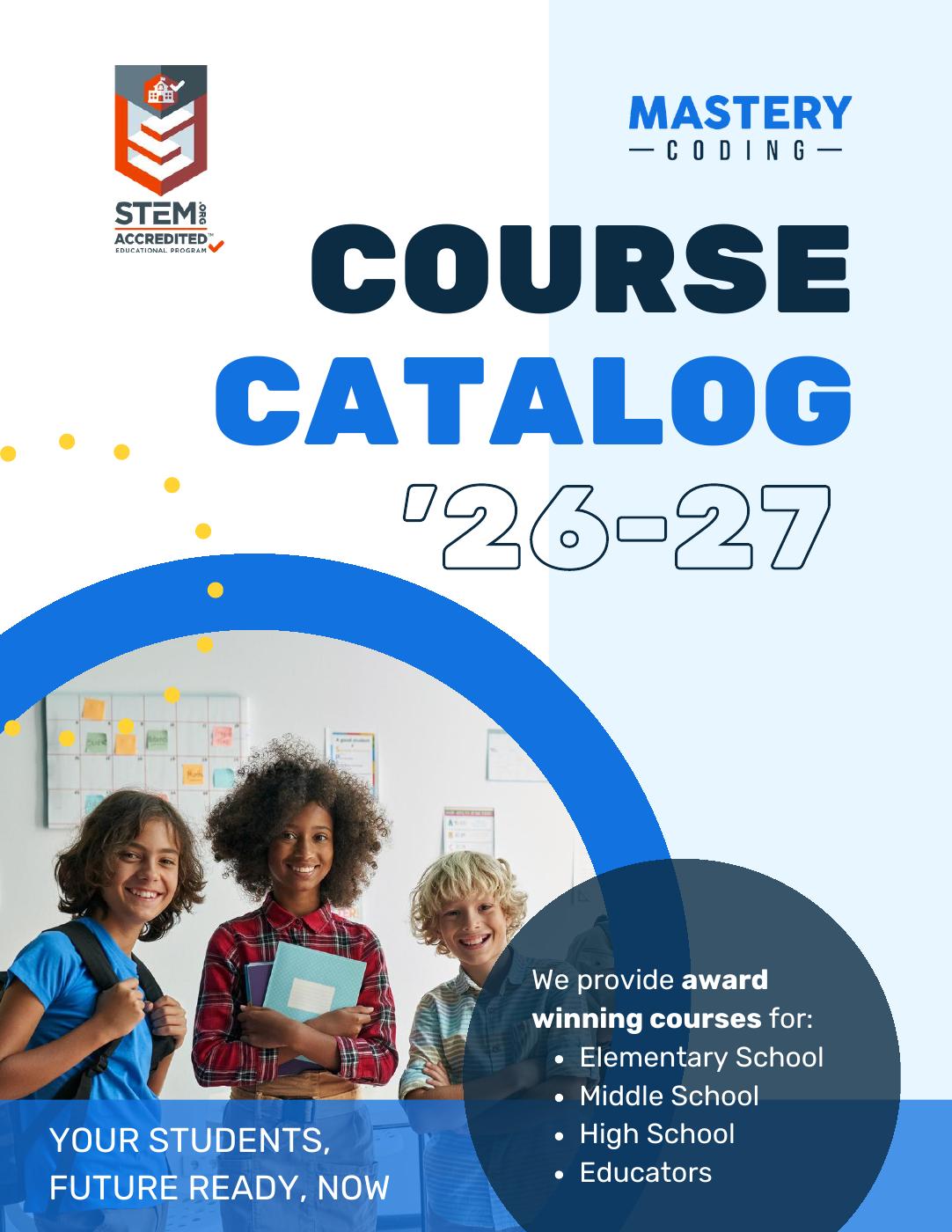 Mastery Coding Course Catalog