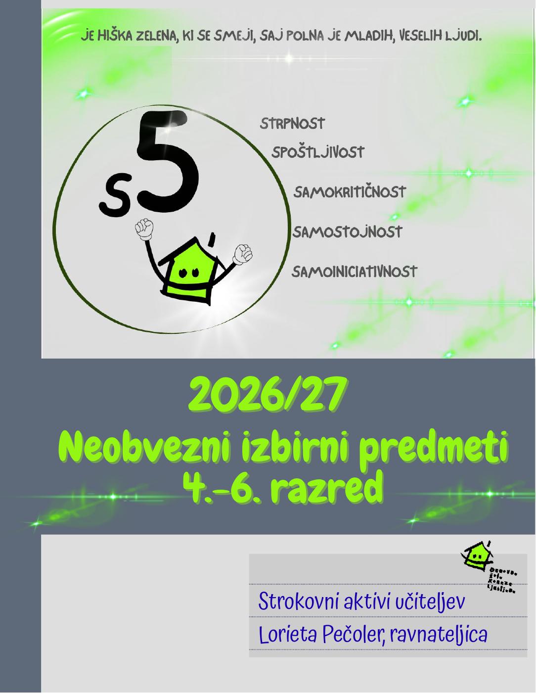 Neobvezni izbirni predmeti 2026/26 | PDF to Flipbook