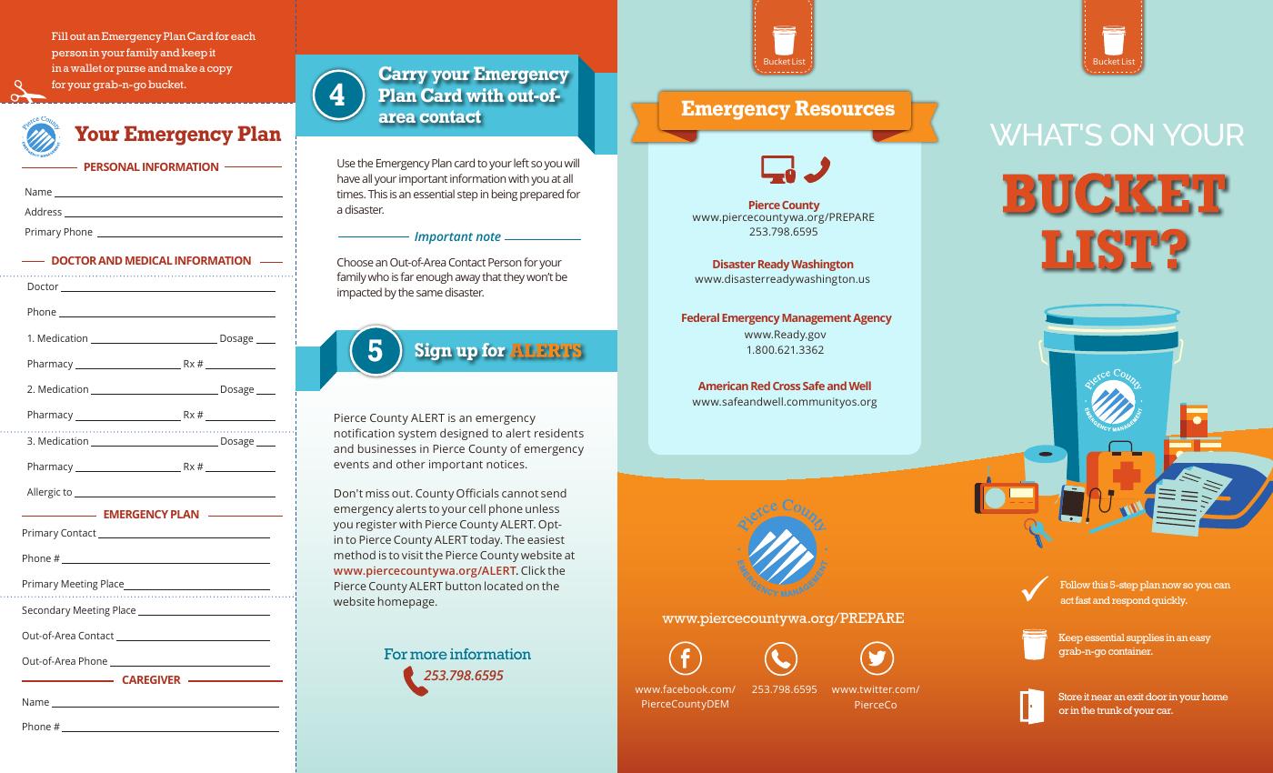 Emergency Management Bucket List