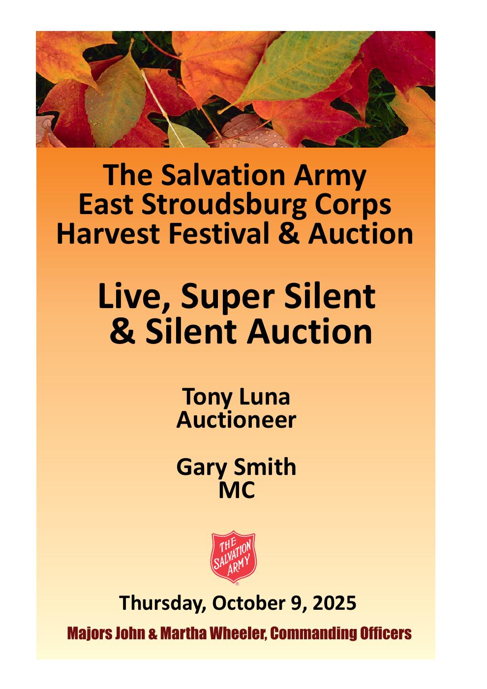 2025 Harvest Festival Auction Booklet | PDF to Flipbook