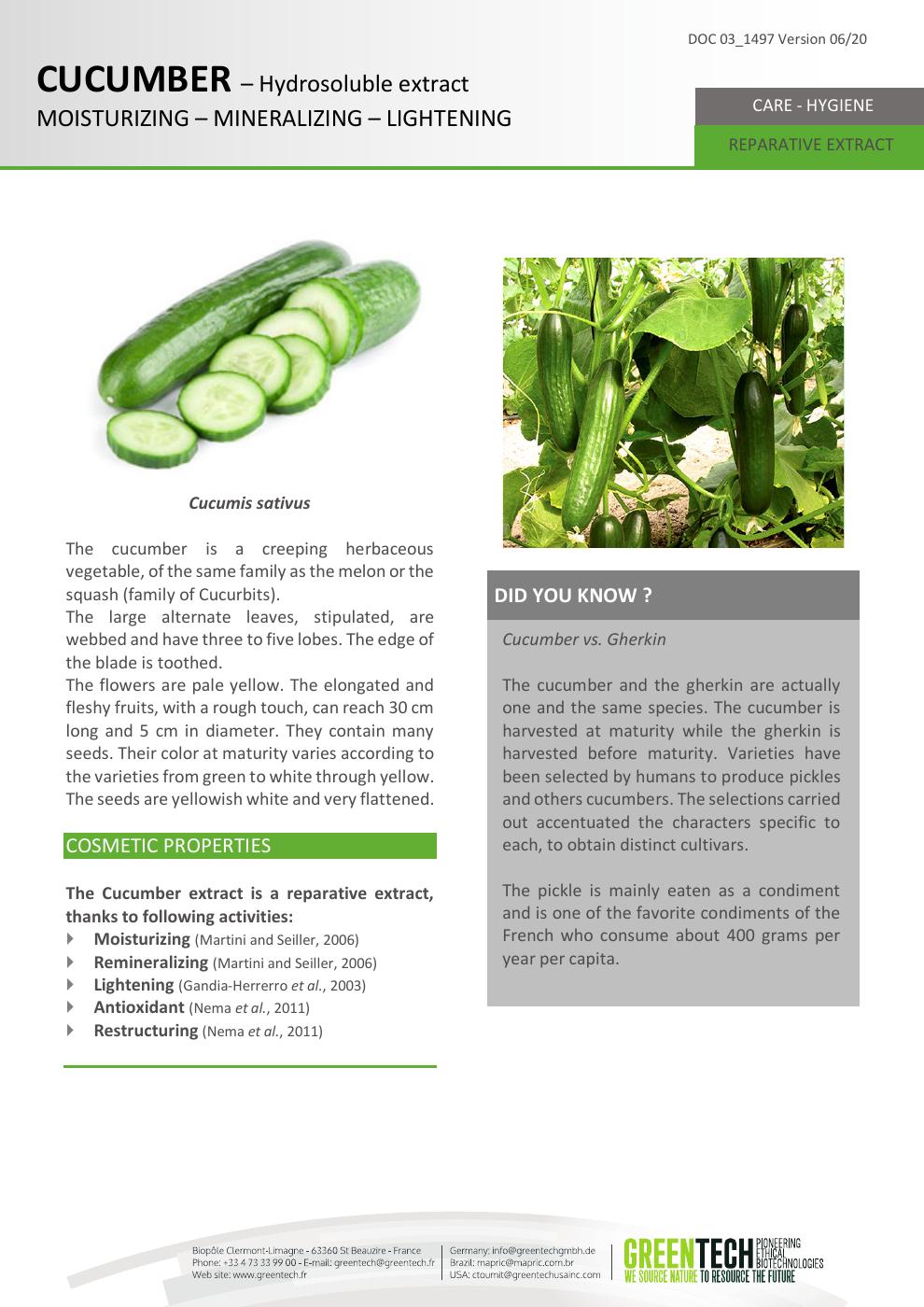 CUCUMBER EXTRACT