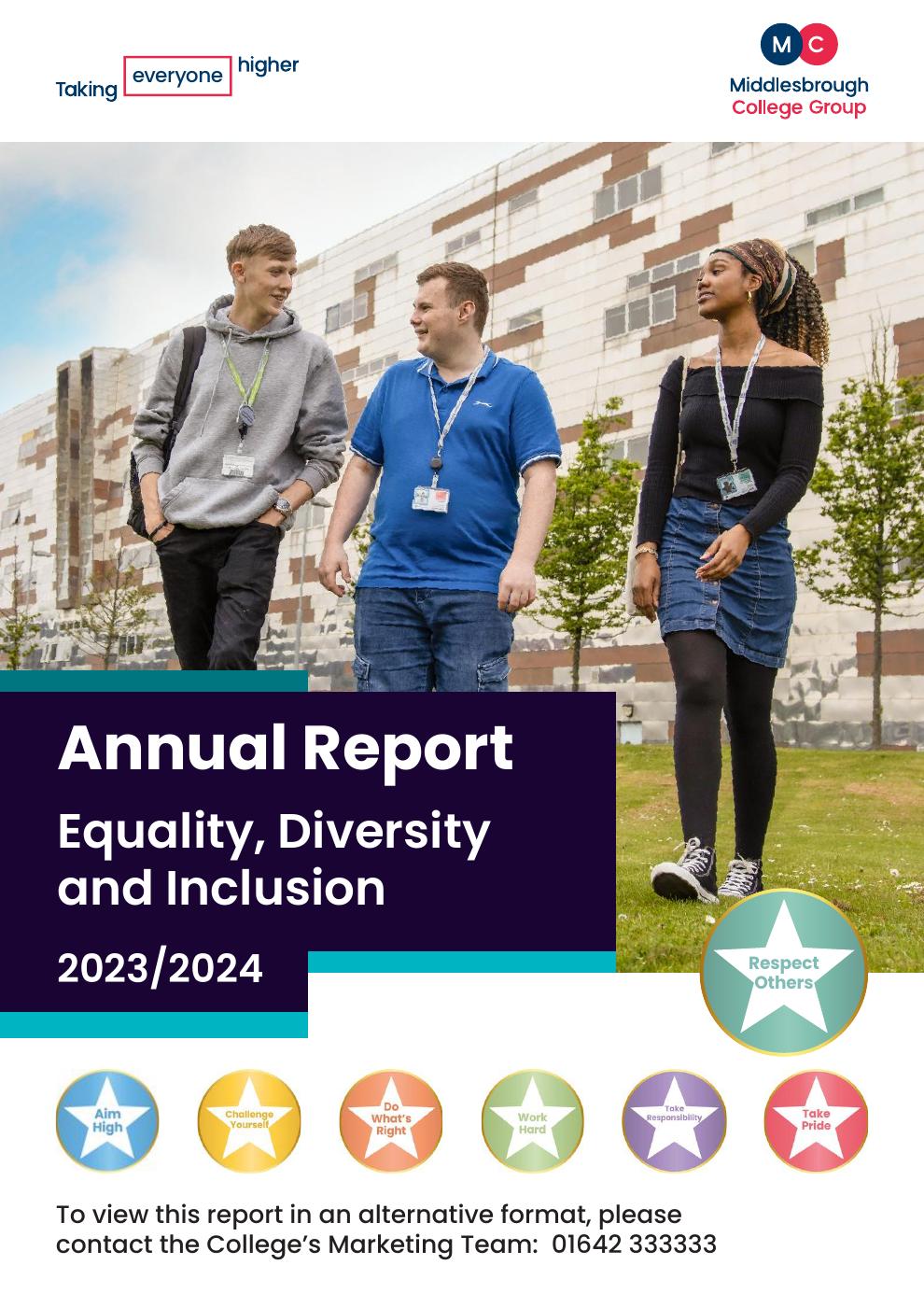 Equality, Diversity and Inclusion Annual Report