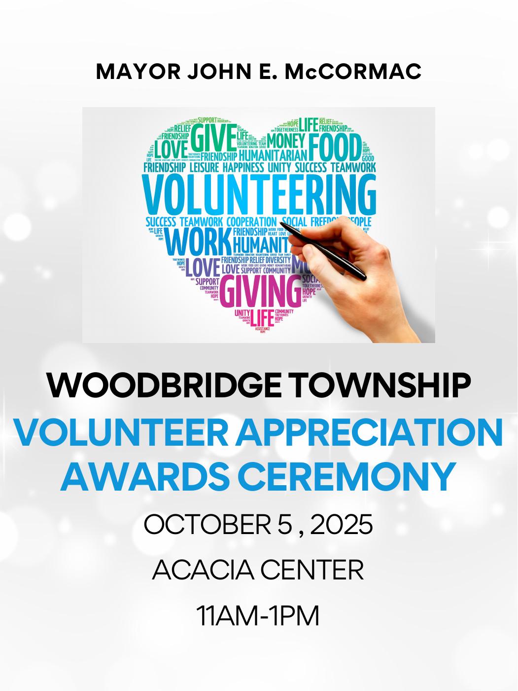2025 Volunteer Appreciation Award Ceremony Program