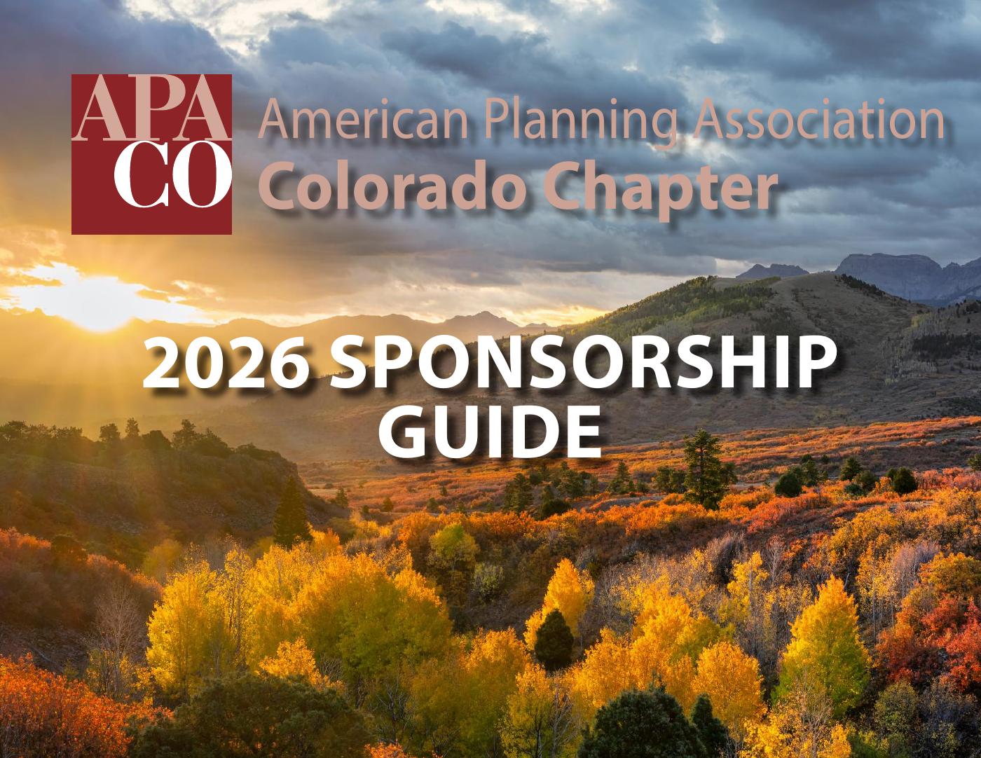 APA Colorado 2026 Sponsorship Guide | PDF to Flipbook