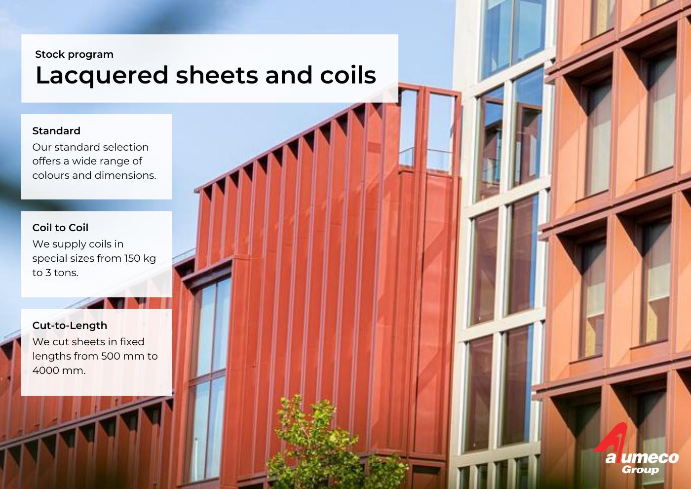 Lacquered sheets and coils