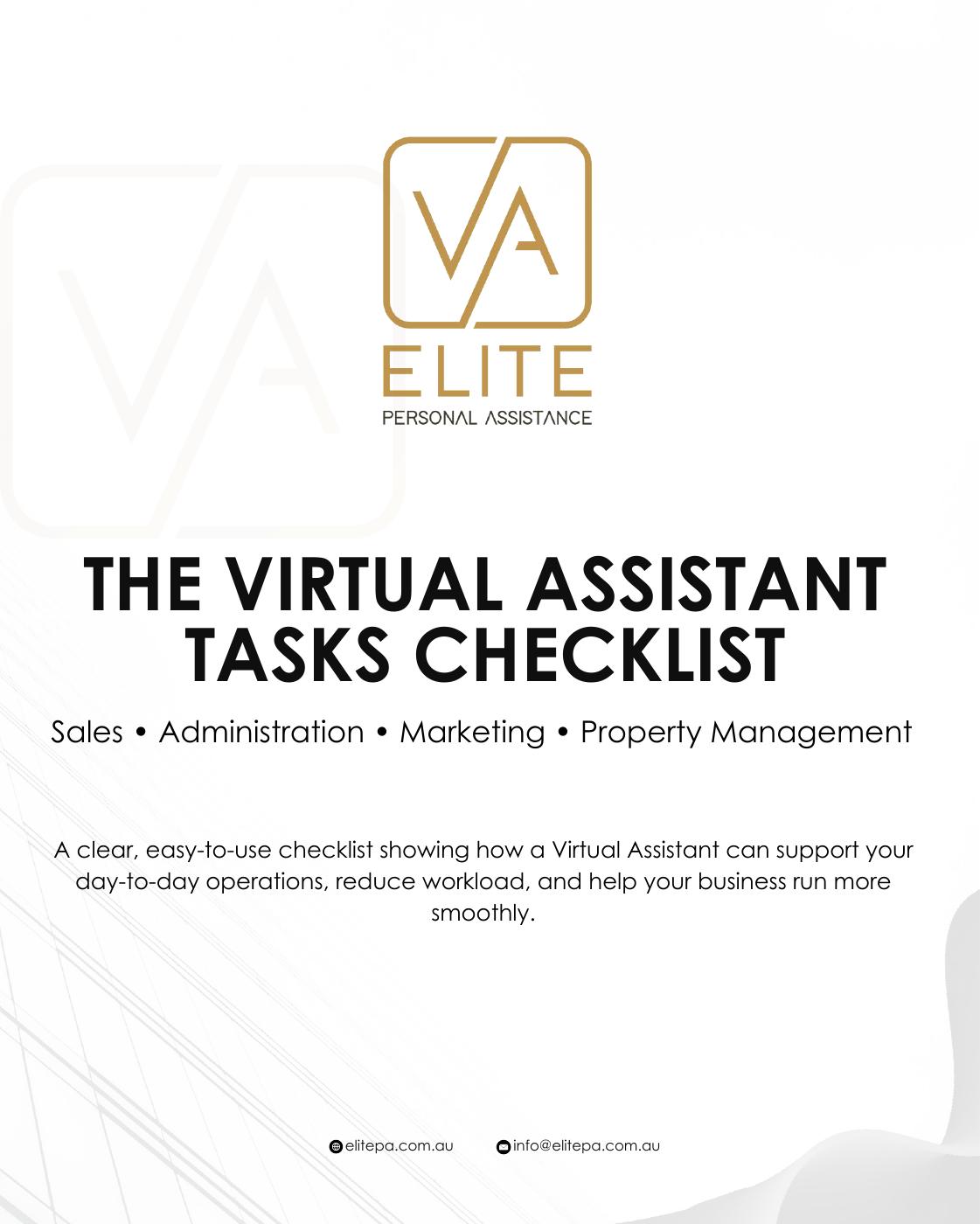 The Virtual Assistant Checklist | PDF to Flipbook