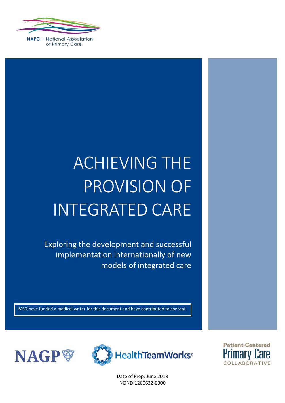 Acheiving the Provision of Integrated Care
